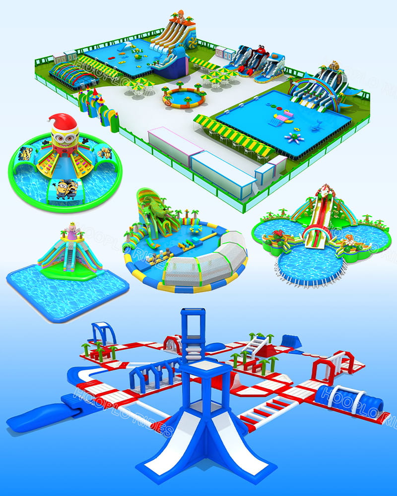 Mobile View of Custom Inflatable Water Park Design Ideas - Free Custom Design for Commercial Water Parks