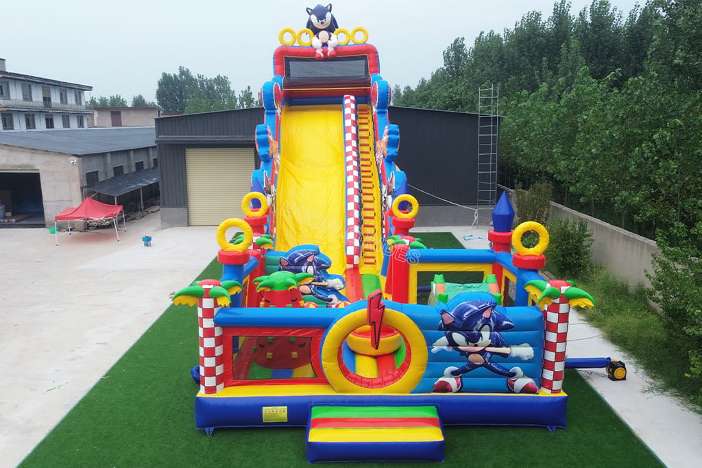 Custom Sonic Inflatable Completed for Belarus Customer with Design Optimization Before Delivery