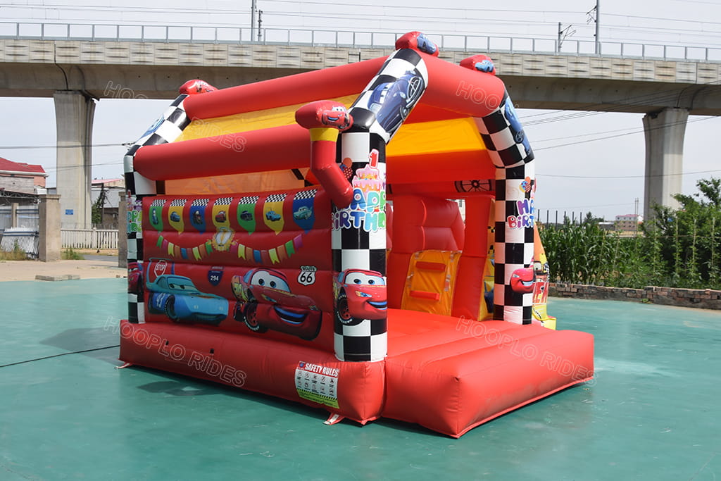 Red Cars Lightning McQueen inflatable jumping castle, race car themed inflatable bounce house for children events