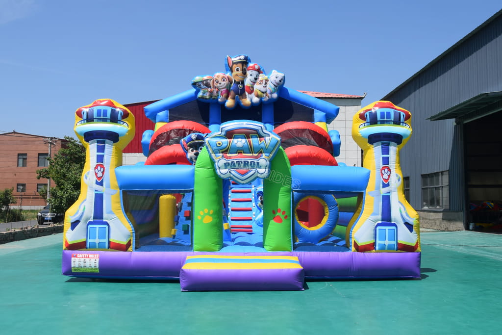Paw Patrol Inflatable Obstacle Course With Slide