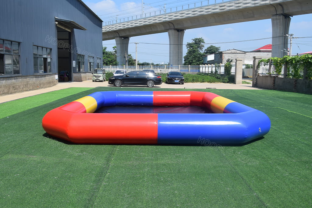 Large colorful rectangular inflatable water tank, multi-purpose inflatable pool for outdoor kids water games