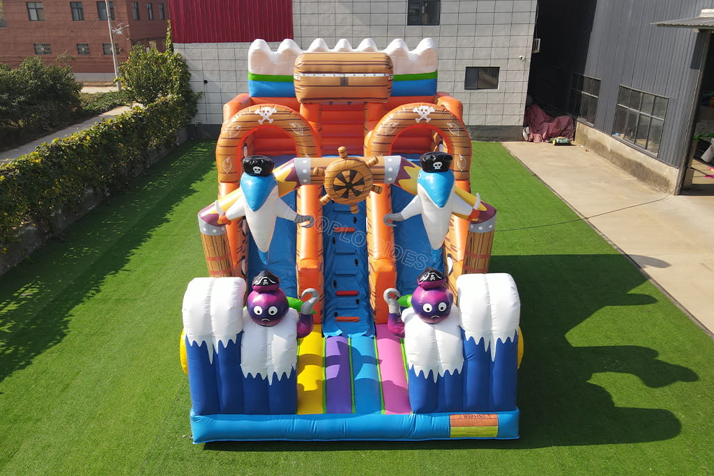 Pirate Ship Inflatable Slide