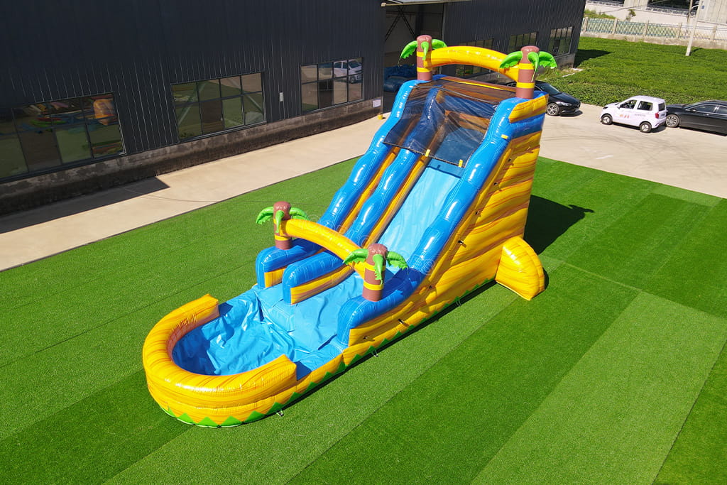 Tropical Palm Tree Inflatable Water Slide